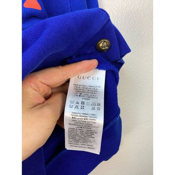 NWT Gucci Kids Logo Print cardigan In Blue Size 5 - Picture 10 of 10